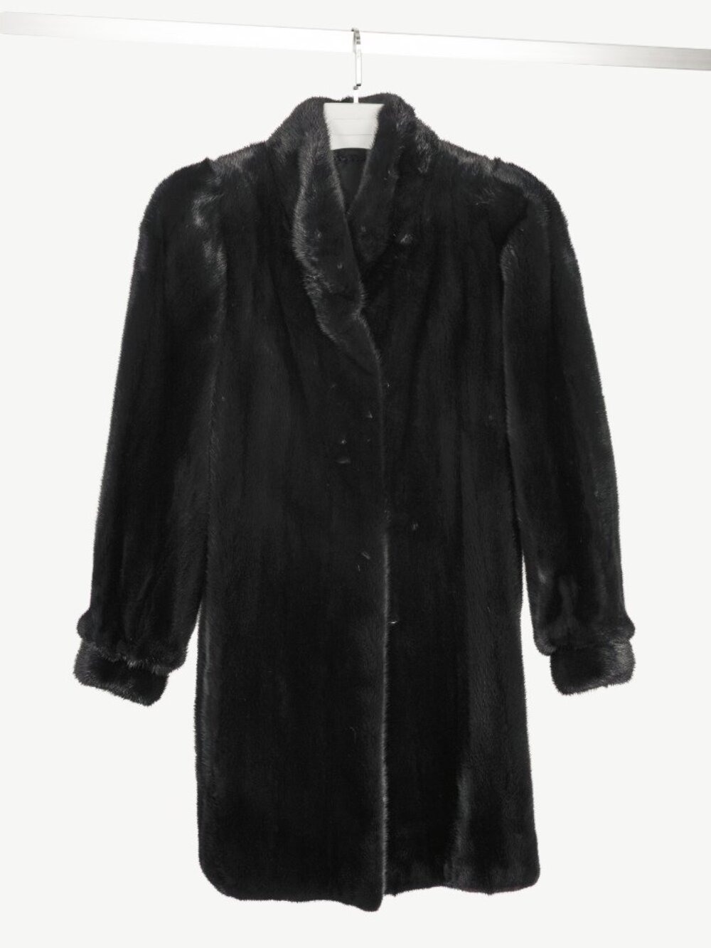 Osfur Black Mink Fur Coat